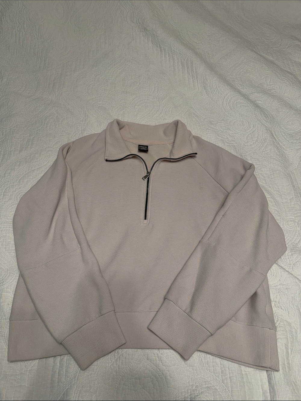 Avia Women’s Quarter-Zip Sweater - Light Beige